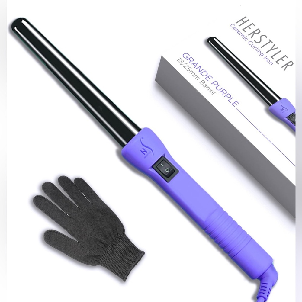 Herstyler Grande Ceramic Curling Iron- purple